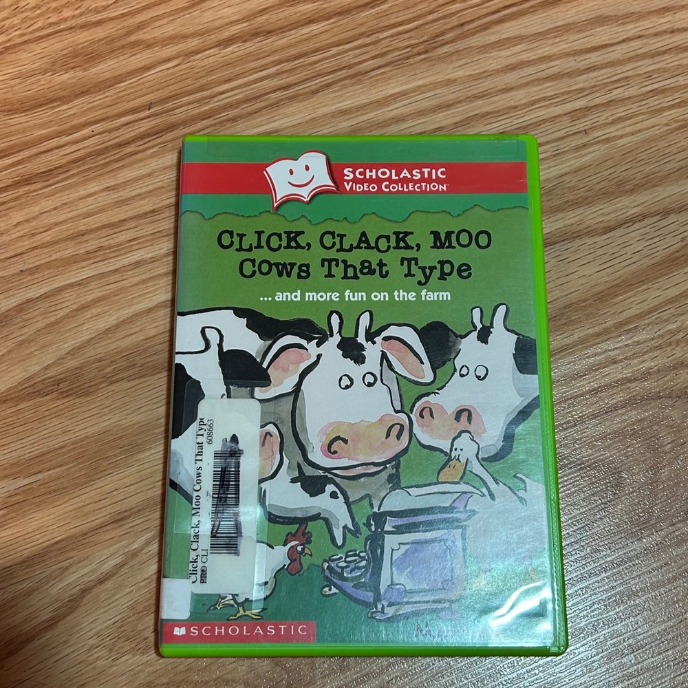 Click Clack Moo Cows That Type DVD Scholastic‎ Video Collection Farm Stories